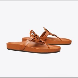 Tory Burch Miller Cloud Women's US 8 M Aged Camello Flip Flop Thong